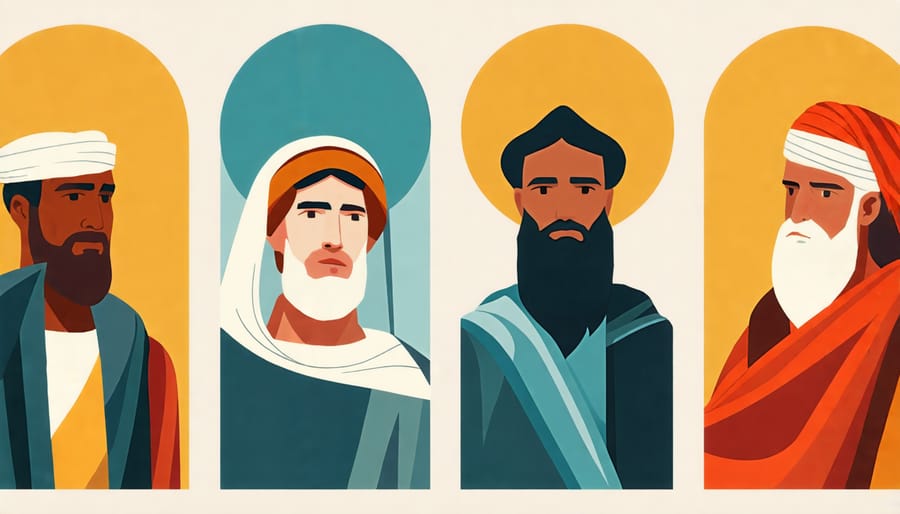 Collage of biblical figures representing the four personality types