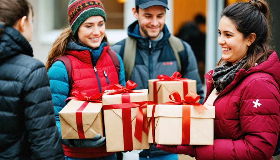 Church volunteers sharing Christmas joy through charity work