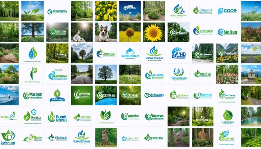 Collage showcasing several leading Christian environmental groups