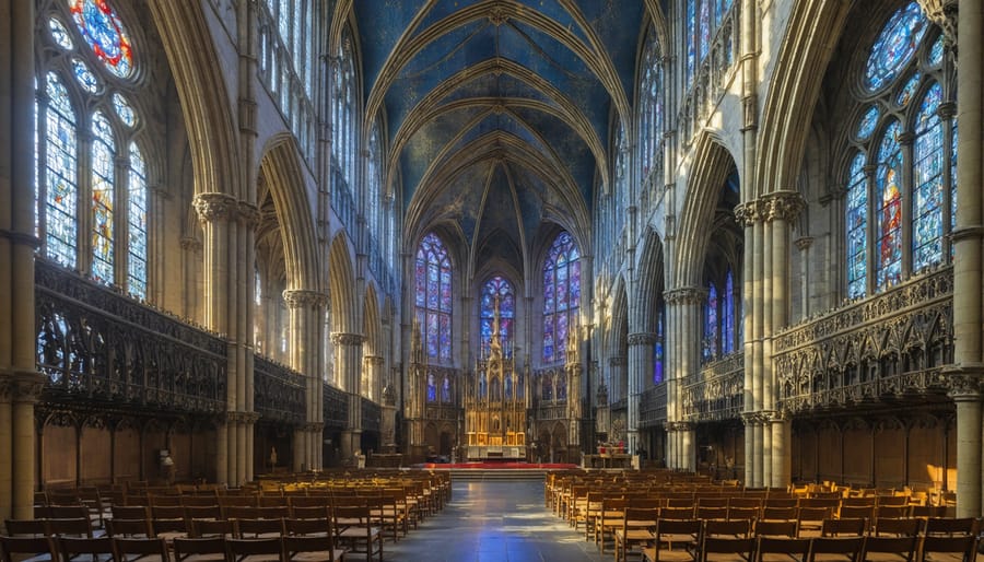 Notre-Dame Cathedral in Paris showcasing classic Gothic Christian architecture